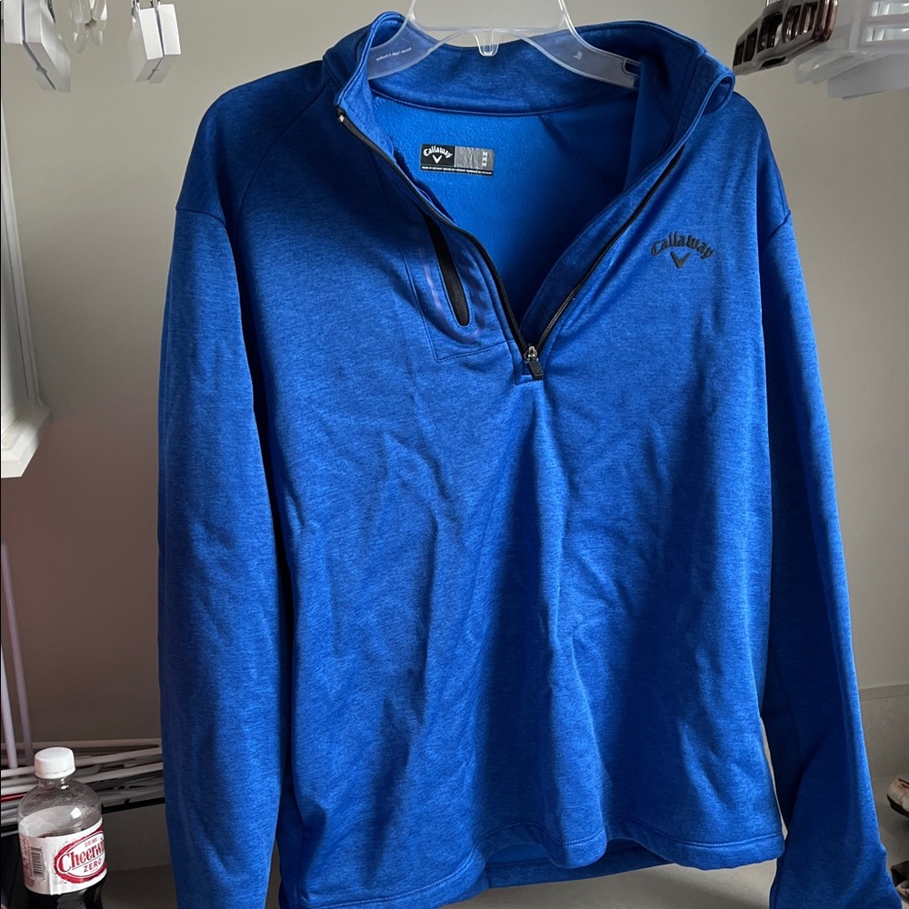Callaway Men's Zip Up Sweater in Vibrant Blue